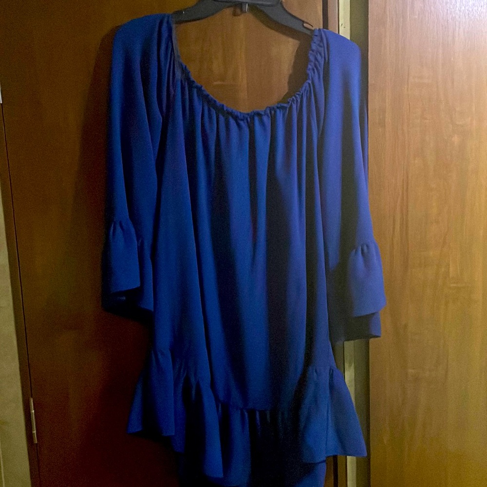 Blue, mini dress size large